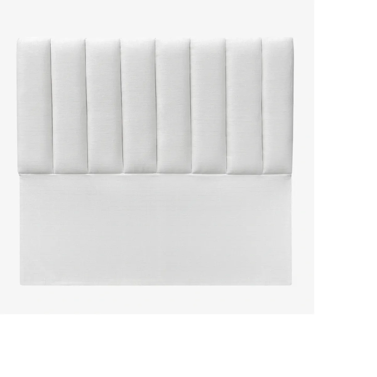 GENERICO - Respaldo tubular AL PISO FELPA BLANCO CRUDO 1.5 plazas