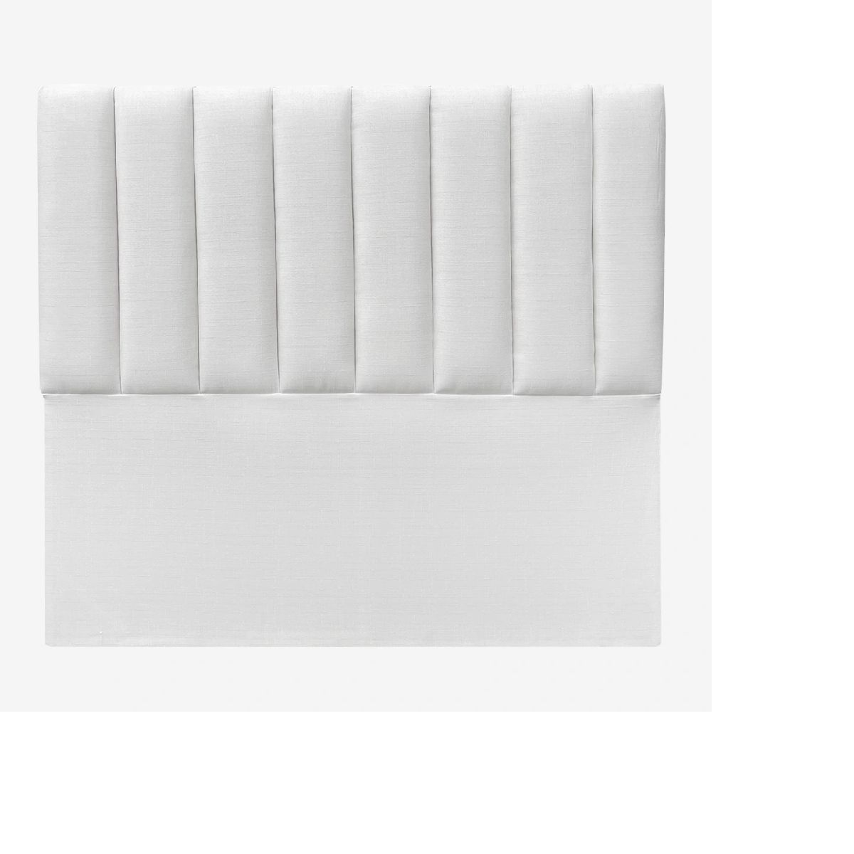 GENERICO - Respaldo TUBULAR  AL PISO FELPA BLANCO CRUDO KING