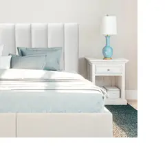 GENERICO - Respaldo Tubular AL PISO FELPA BLANCO CRUDO SUPER KING