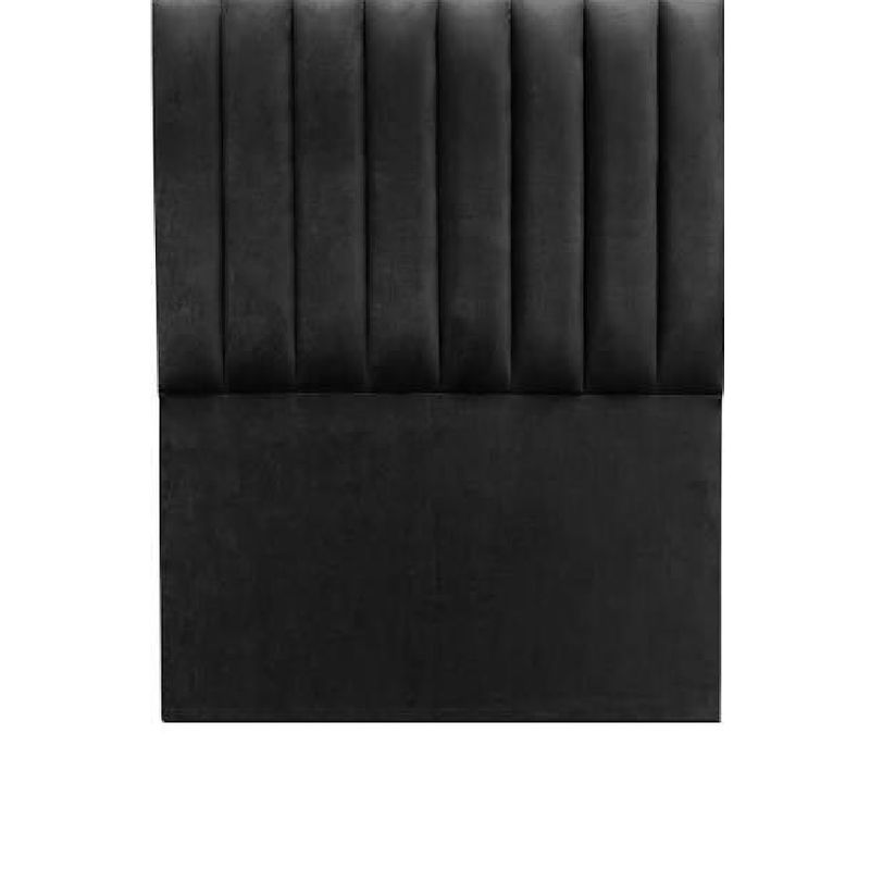 GENERICO - Respaldo Tubular AL PISO FELPA NEGRO 1 plaza