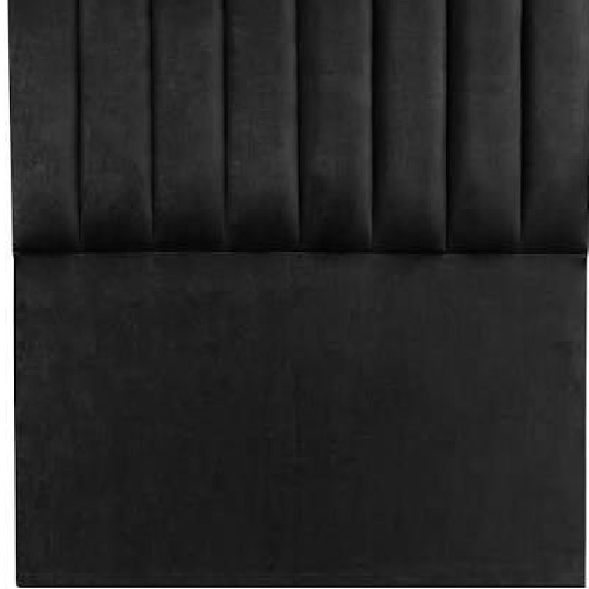 GENERICO - Respaldo tubular AL PISO FELPA NEGRO 2 plazas