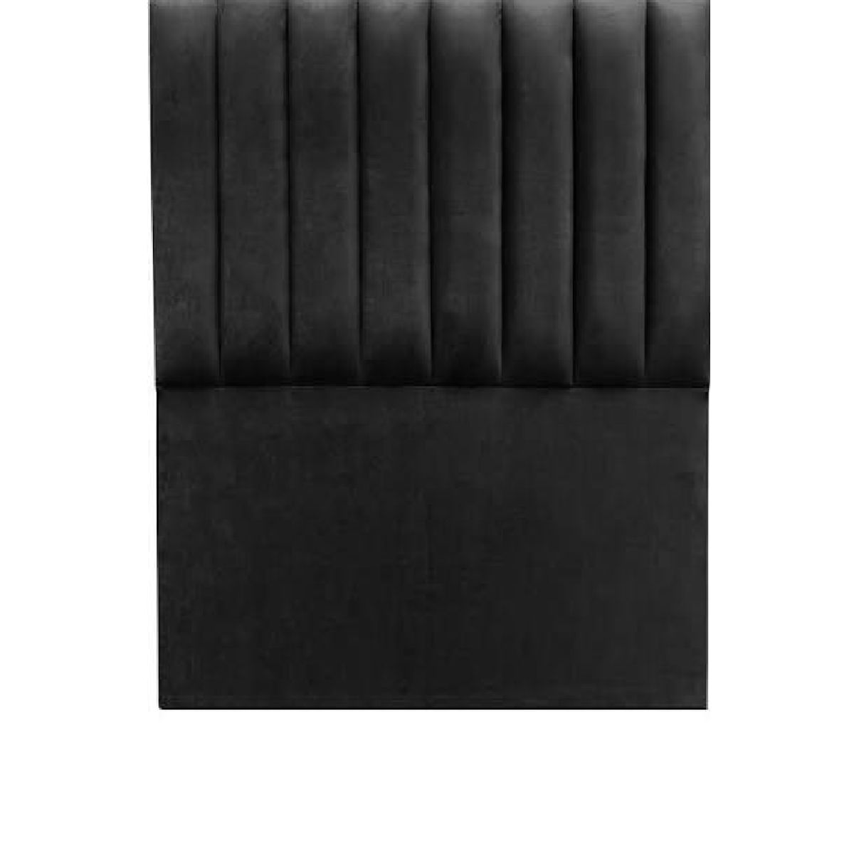 GENERICO - Respaldo Tubular AL PISO FELPA NEGRO SUPER KING