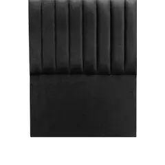 GENERICO - Respaldo Tubular AL PISO FELPA NEGRO SUPER KING