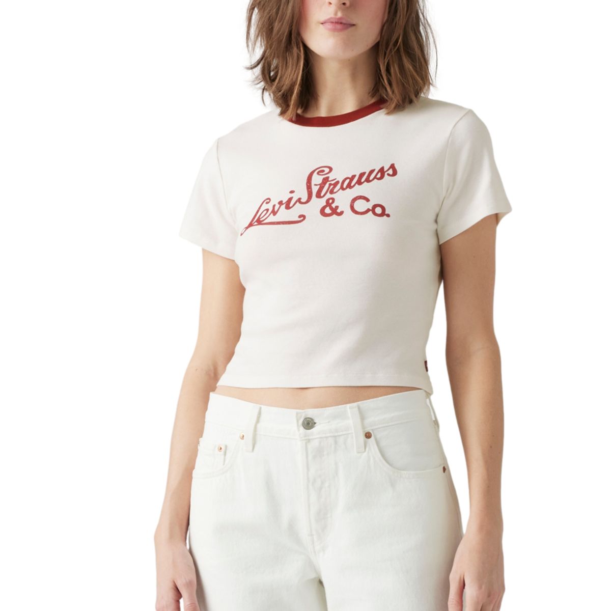 LEVIS - Polera Mujer Sporty Tee Blanco Levis