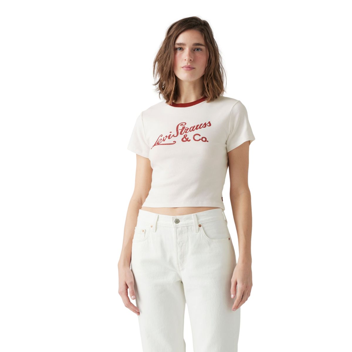 LEVIS - Polera Mujer Sporty Tee Blanco Levis