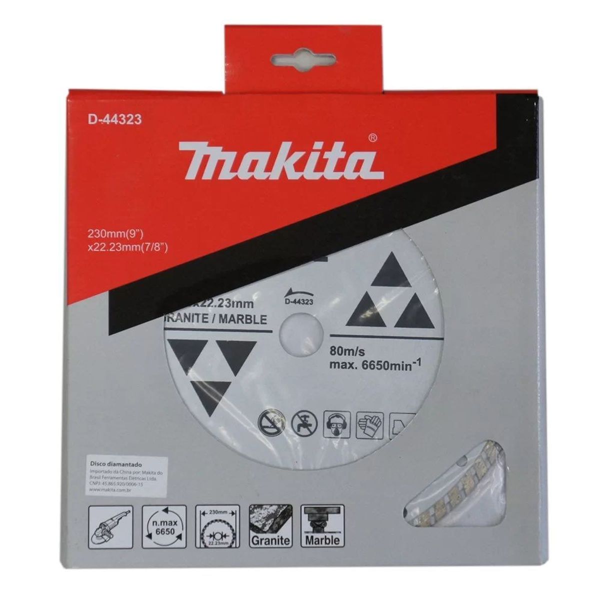 MAKITA - Disco diamantado granito mármol ondulado 230X2223 mm Makita D-44323