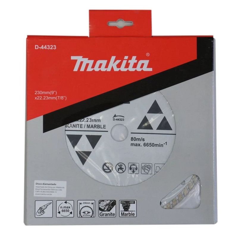 MAKITA - Disco diamantado granito mármol ondulado 230X2223 mm Makita D-44323