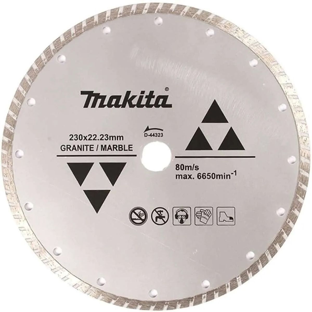 MAKITA - Disco diamantado granito mármol ondulado 230X2223 mm Makita D-44323