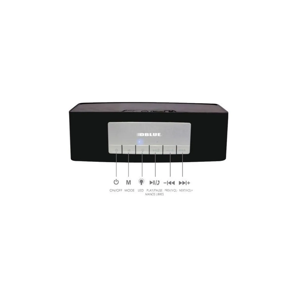 DBLUE - Parlante Bluetooth Portátil Con Iluminación Multicolor - SC