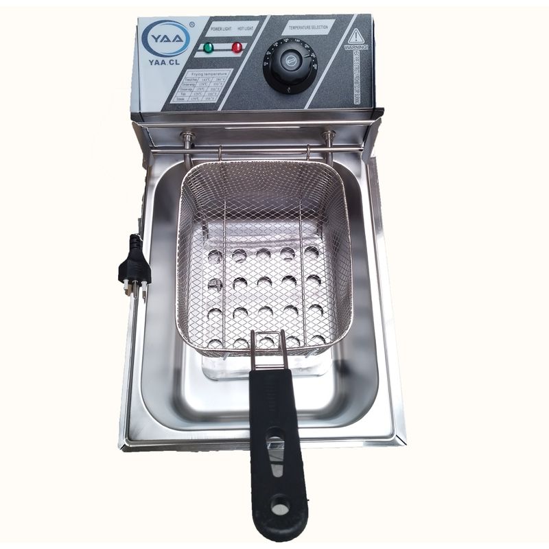 GENERICO - Freidora Industrial Eléctrica 6 L Acero Inoxidable 220v-240