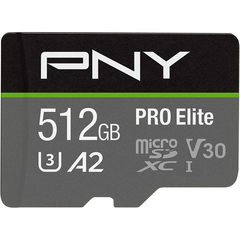 PNY - Tarjeta de Memoria 512GB PNY 4K Ultra HD Pro Elite U3