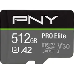 PNY - Tarjeta de Memoria 512GB 4K Ultra HD Pro Elite U3