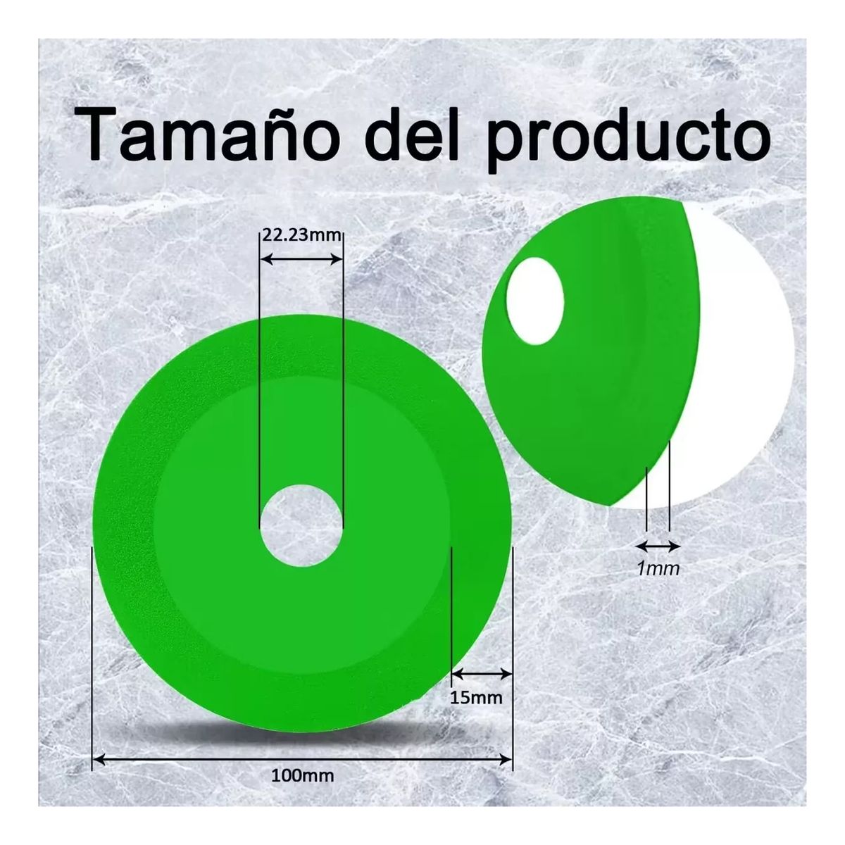ATURE - 5u Disco De Corte Vidrio Para Amoladora Angular 100x15x2223