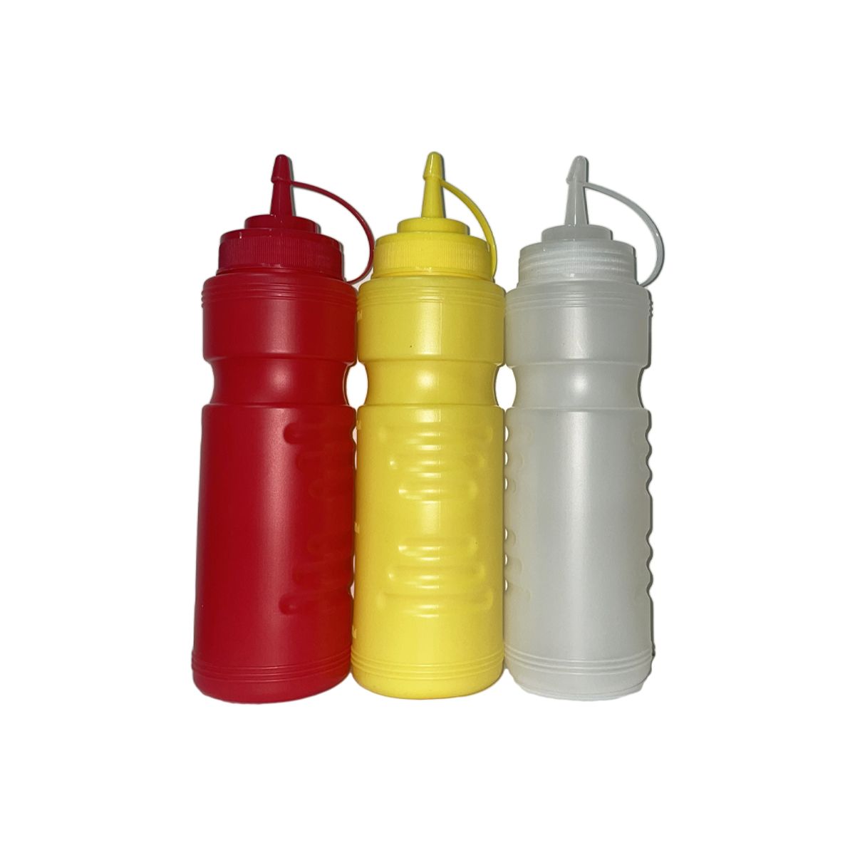 GENERICO - Set De 3 Dispensadores Para Salsa 700 Ml