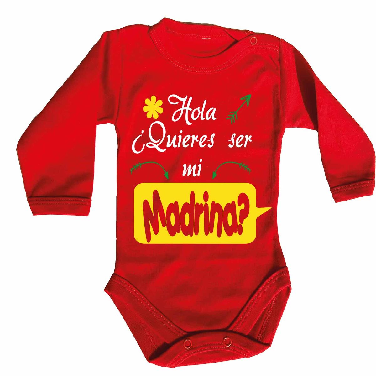 GENERICO - PILUCHOS BODY DE BEBE ¿QUIERES SER MI MADRINA