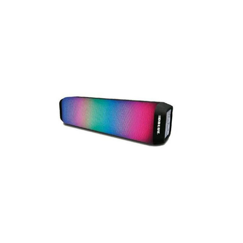 DBLUE - Parlante Bluetooth Portátil Color Negro Con Iluminación - SC
