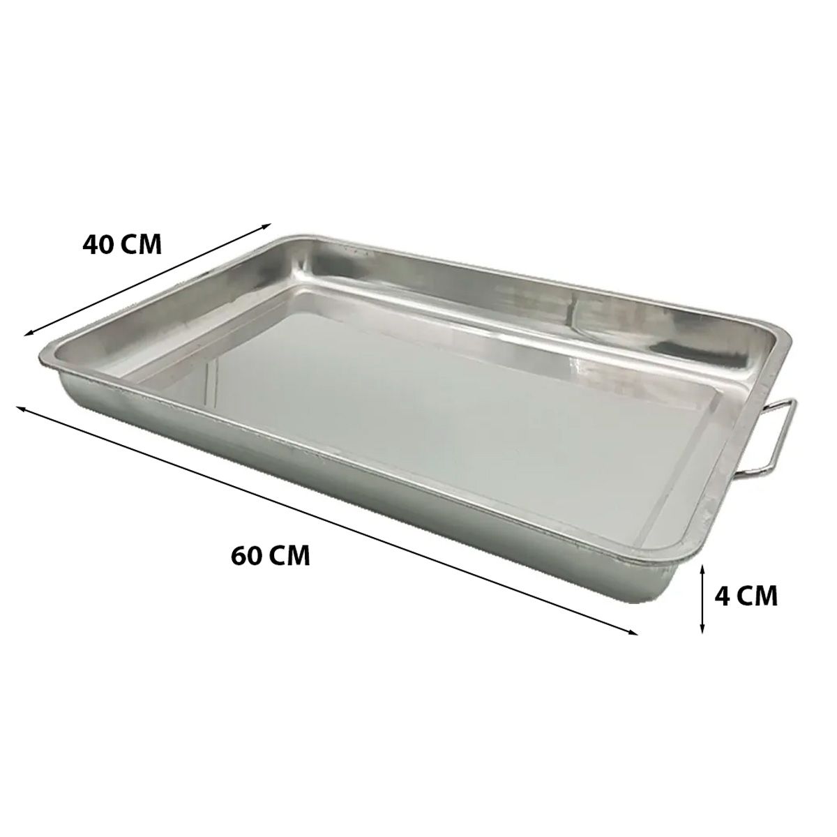 CONDOR - ASADERA 60 X 40CM ACERO INOX CON ASA CONDOR-MIMBRAL