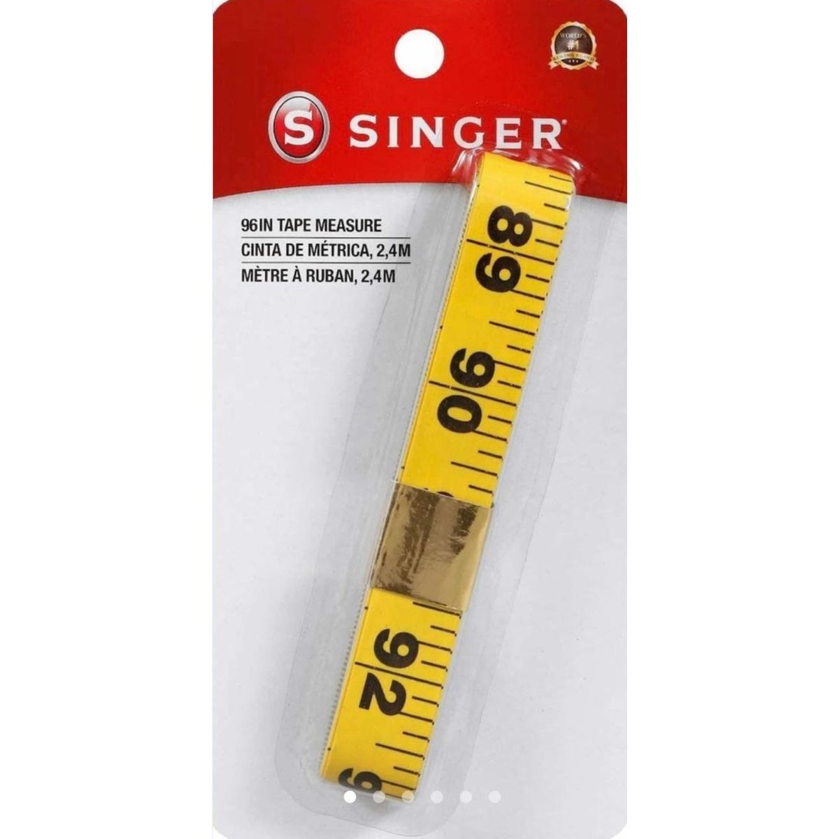 SINGER - Huincha de Medir para Sastre Singer de 2,4 metros