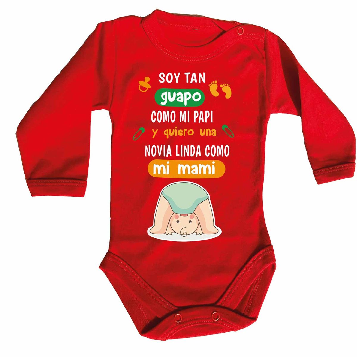 GENERICO - PILUCHOS BODY DE BEBE SOY TAN GUAPO