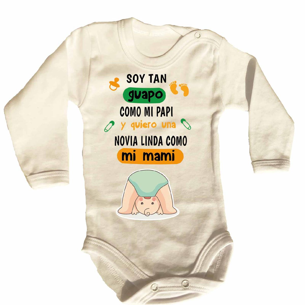 GENERICO - PILUCHOS BODY DE BEBE SOY TAN GUAPO