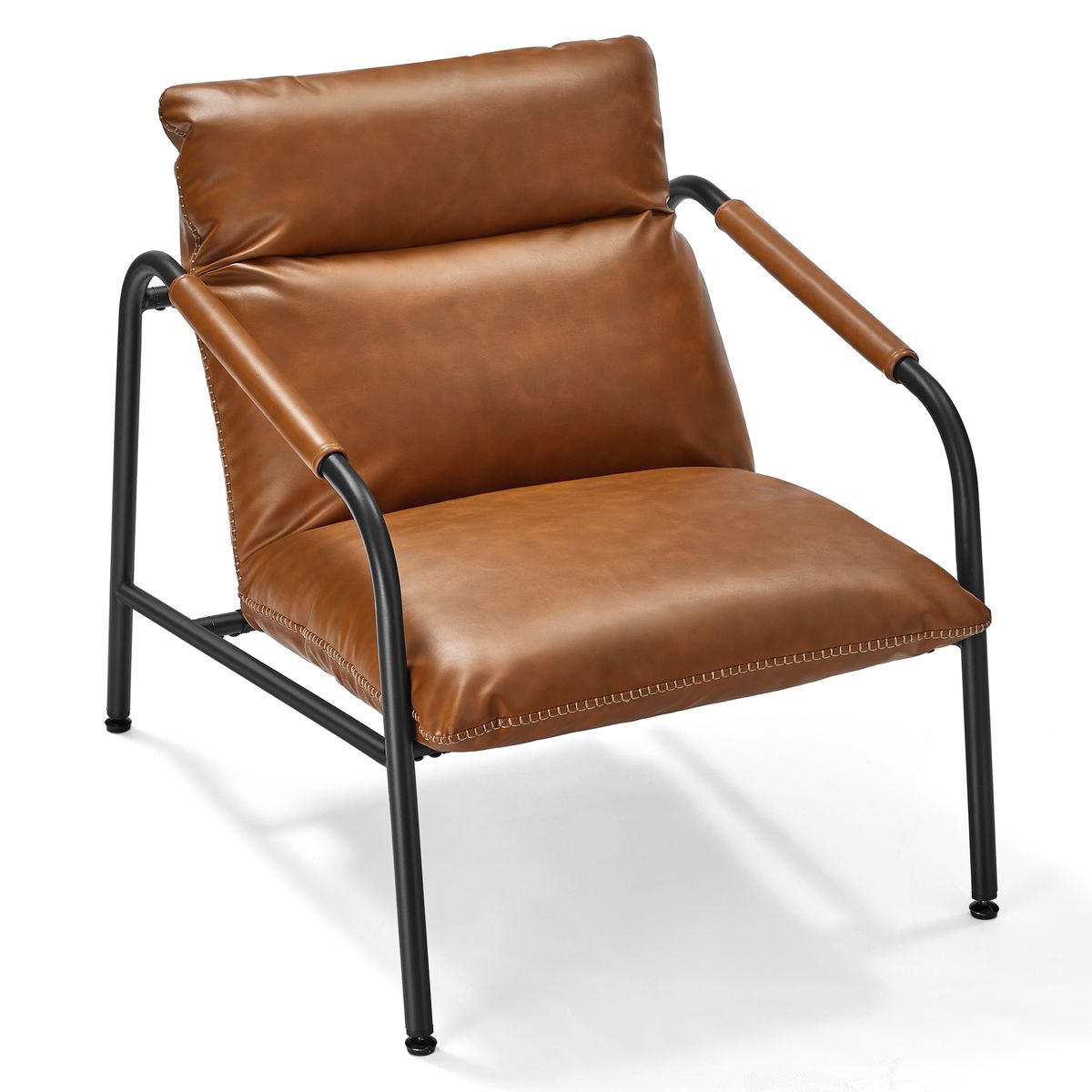 VASAGLE - Sillón Ekho con brazos marrón