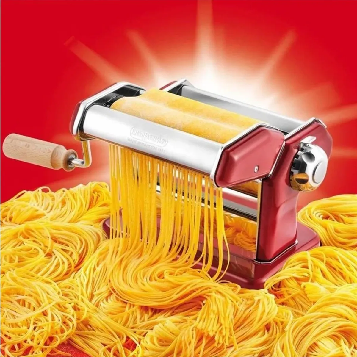 IMPERIA - Maquina para pastas manual roja
