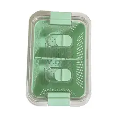GENERICO - Organizador Caja Refrigerador 4,5 L Keep Turquesa