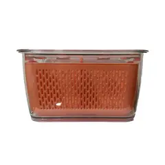 GENERICO - Organizador Caja Refrigerador 4,5 L Keep Salmón