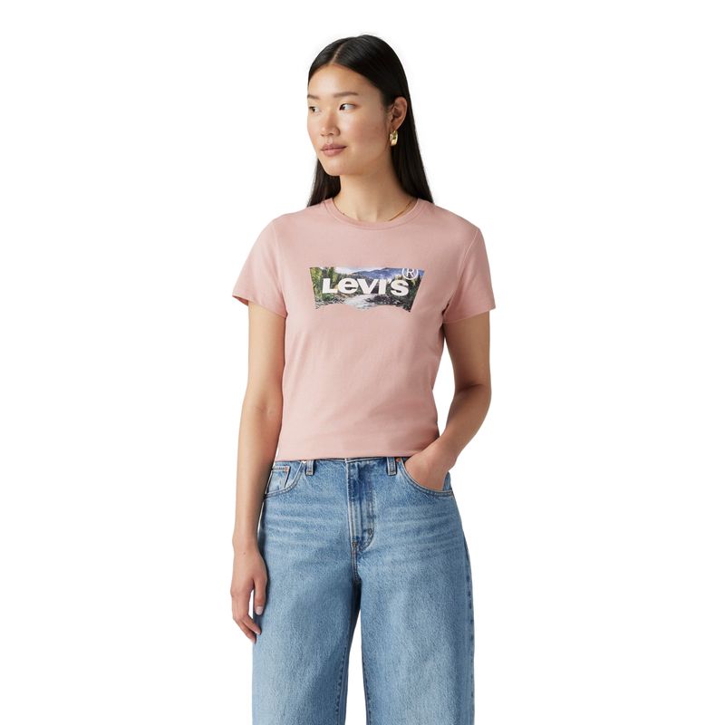 LEVIS - Polera Mujer Regular Fit Rosado Levis