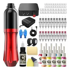MUNDO MAGIA - Kit De Tatuaje Pen Strong Profesional Accesorios
