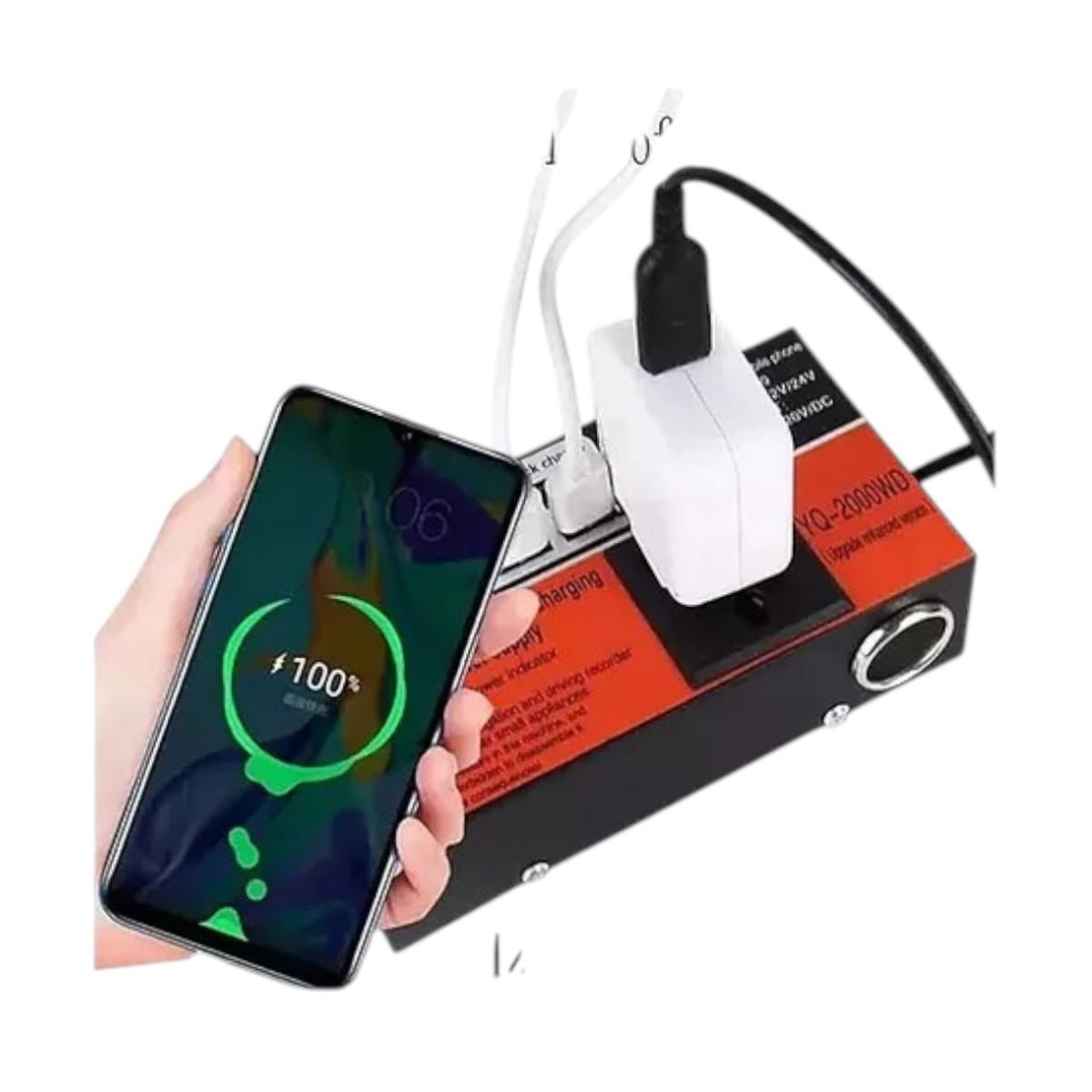 GENERICO - Inversor corriente autos convertidor 1500w 12-24v 110-220v