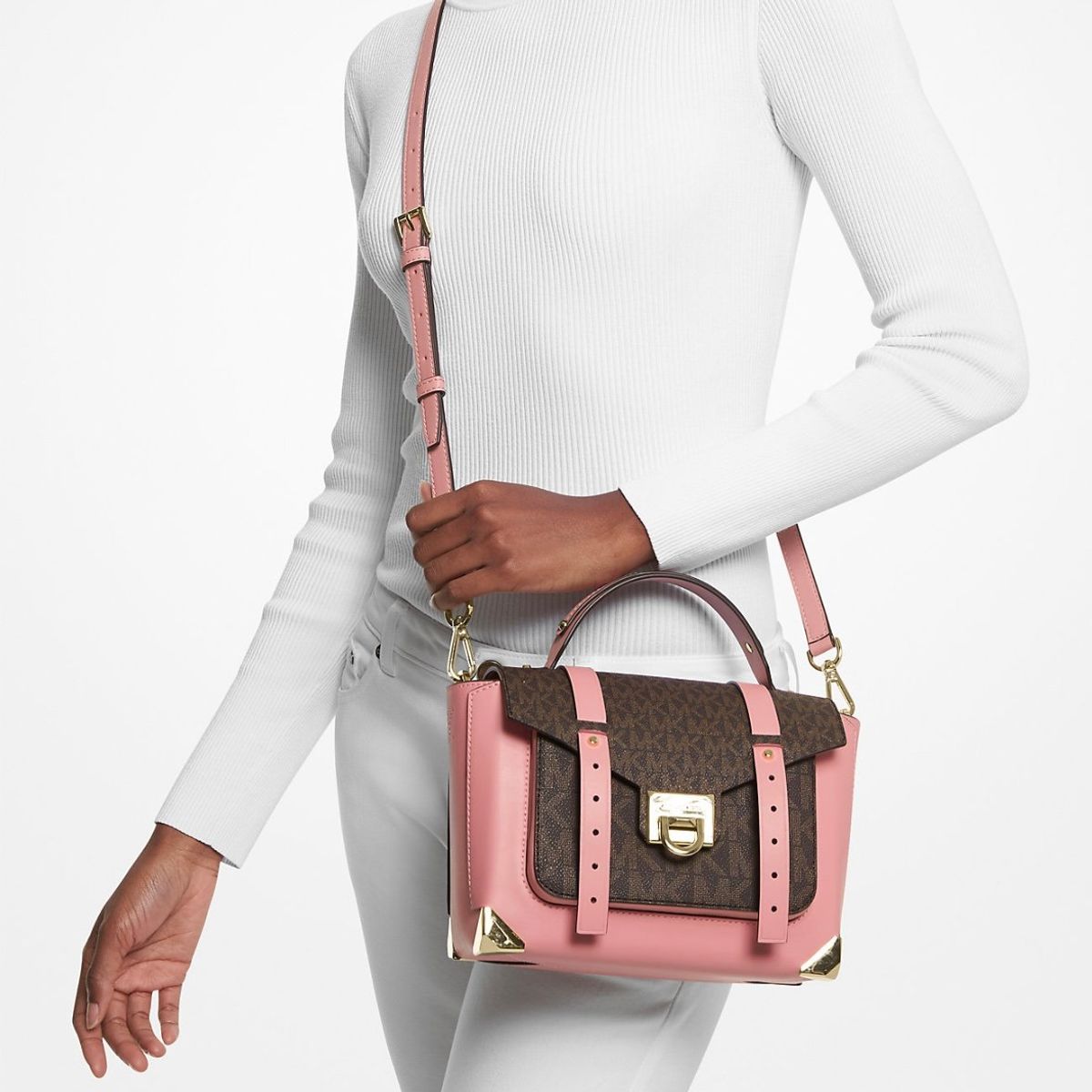 MICHAEL KORS - Cartera Manhattan Michael Kors Leather