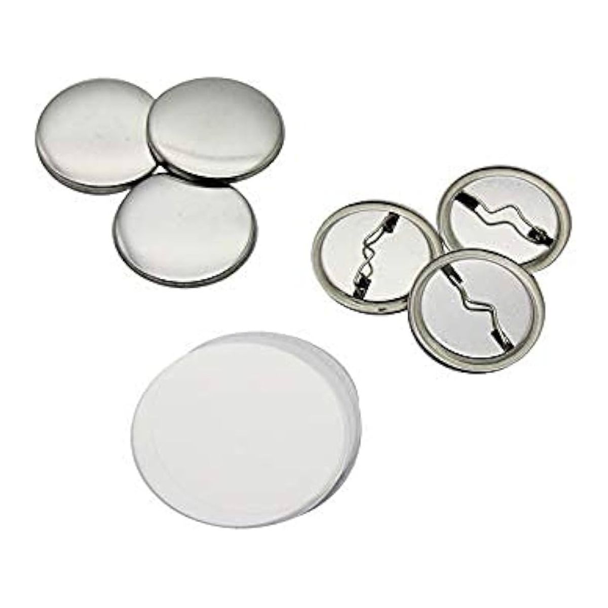 GENERICO - PACK CHAPITA METALICA (PIN) 25MM 100 UNIDADES