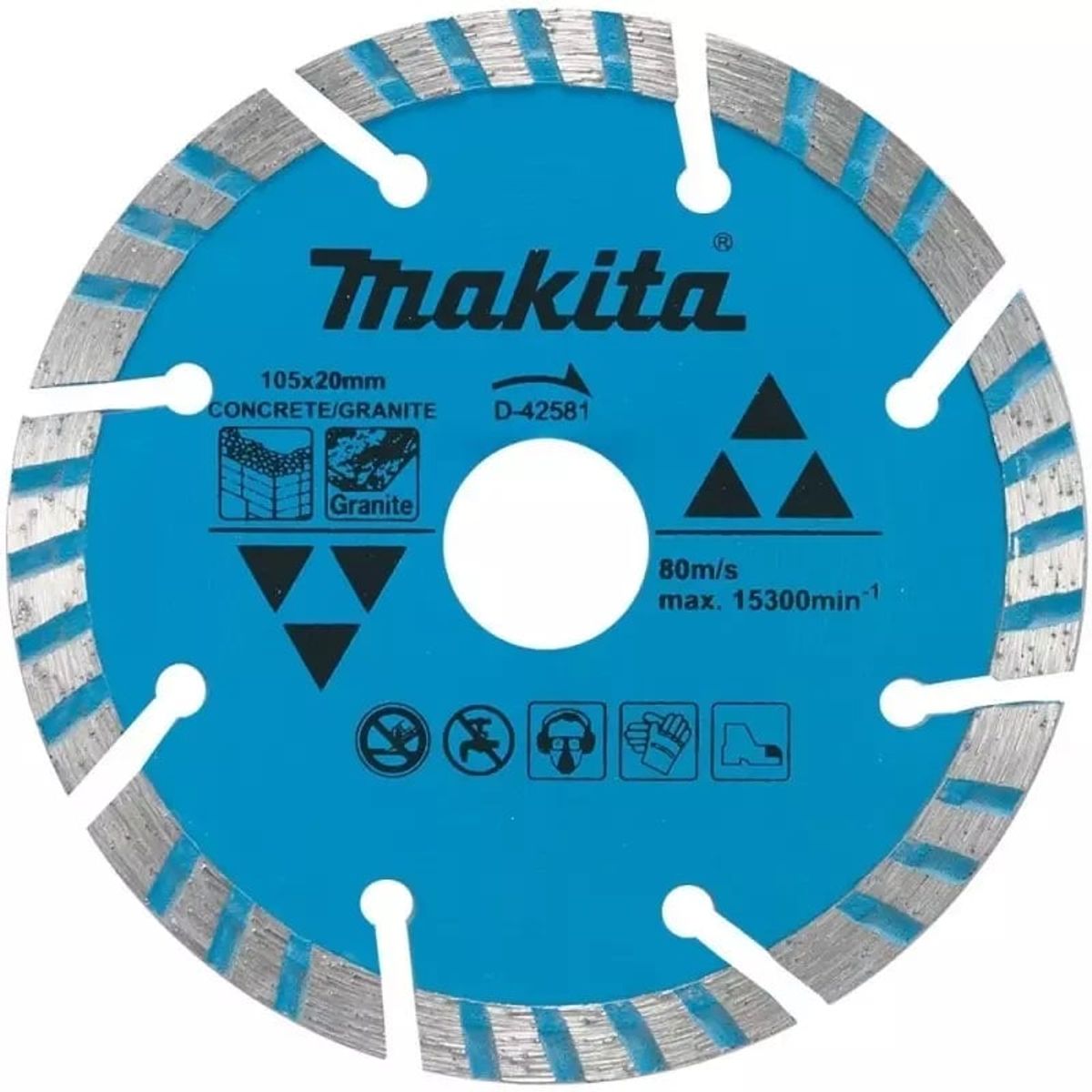MAKITA - Disco Concreto Granito Turbo 105x20mm Makita D-42581