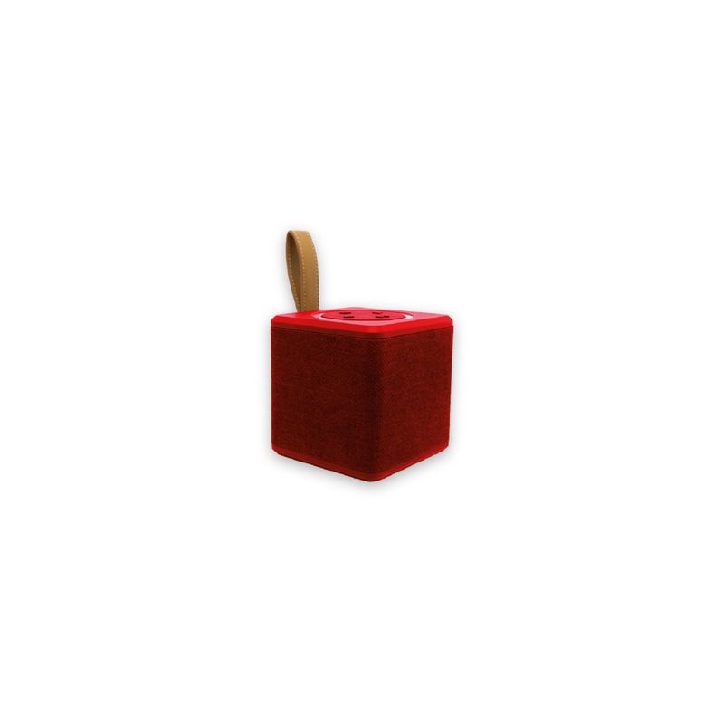 DBLUE - Parlante Bluetooth Cuadrado Portátil 8w Rojo - SC