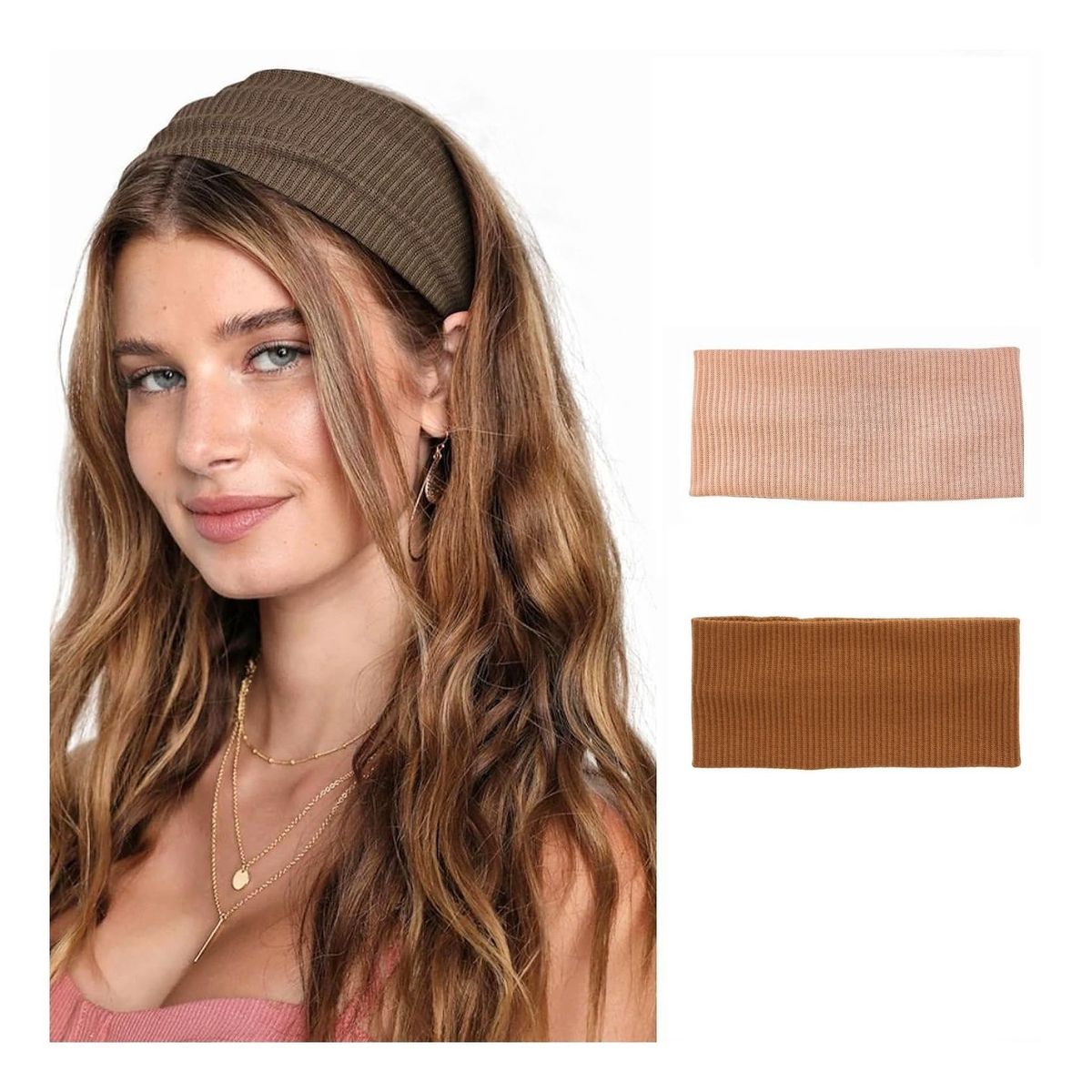 ATURE - 6u Cintillo Elástico Banda Para Cabeza Pelo Yoga Deporte Gym