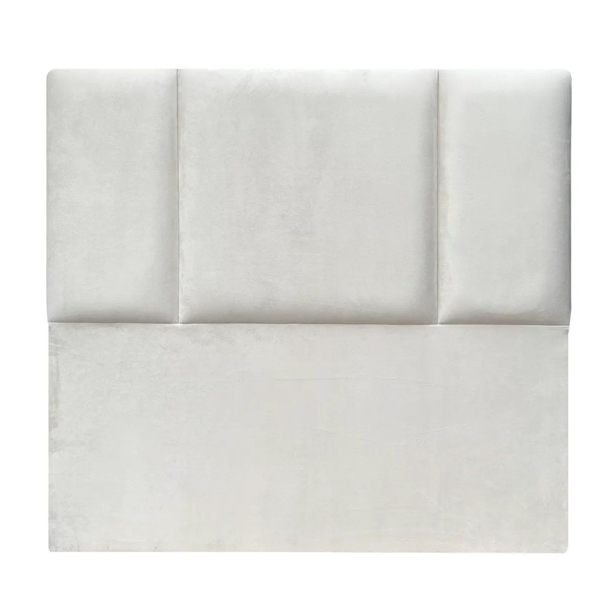 ESPACIO HOGAR - Respaldo de Cama Block Felpa Crema - 1.5 Plaza