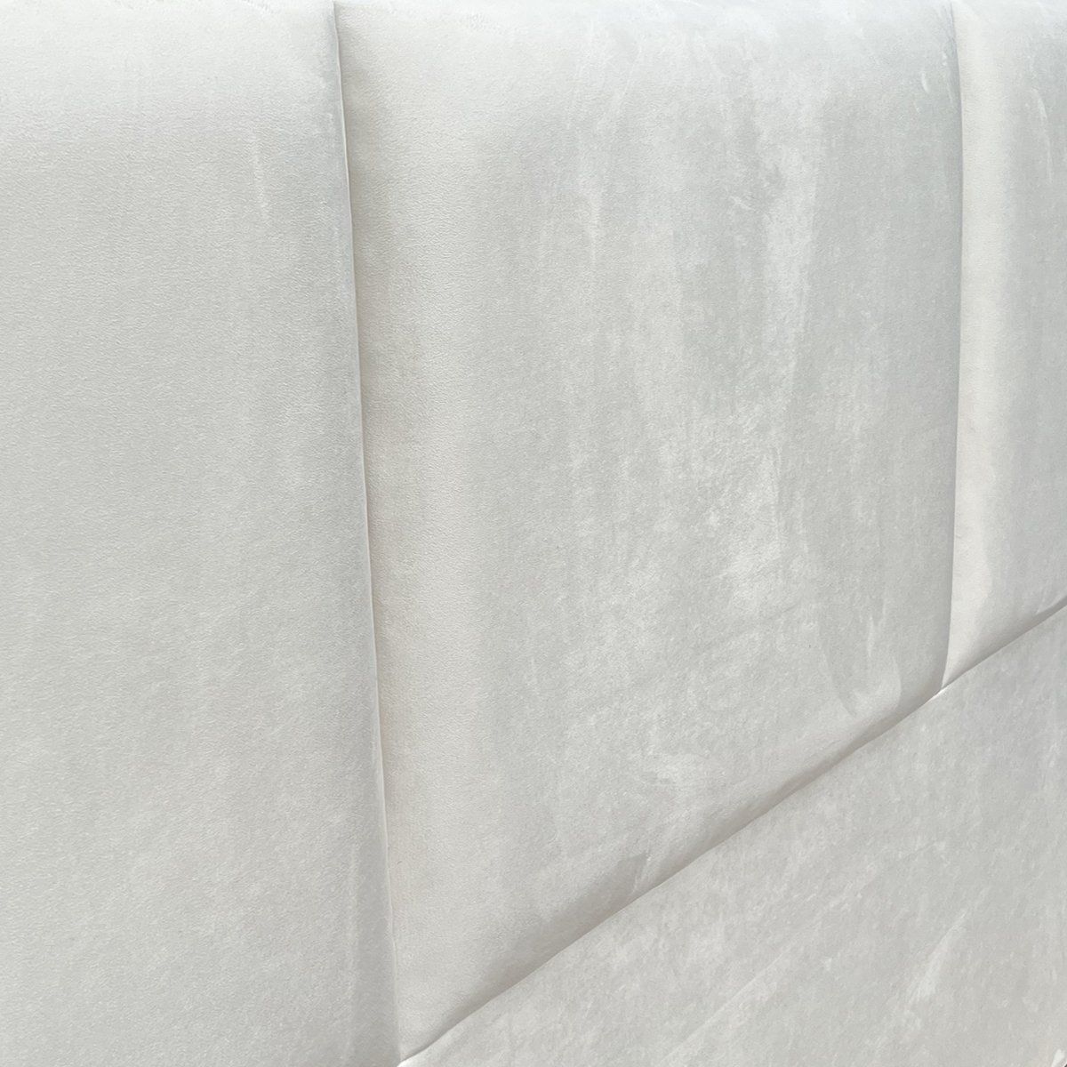 ESPACIO HOGAR - Respaldo de Cama Block Felpa Crema - 1.5 Plaza