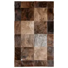 MOO HOGAR - Bajada de Cama Cuero 60 X 100Cm Diseño 20X20cm