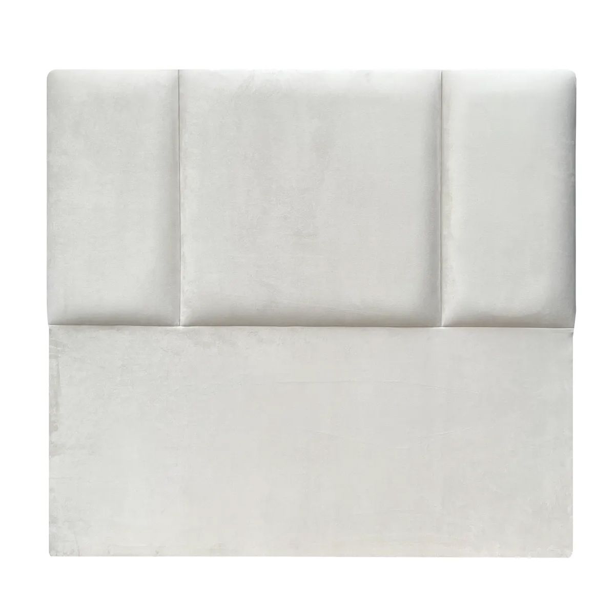 ESPACIO HOGAR - Respaldo de Cama Block Felpa Crema - King