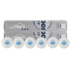 CRUSEC - Pelotas Profesionales Ping Pong JOOLA 3 Estrellas Pack de 6
