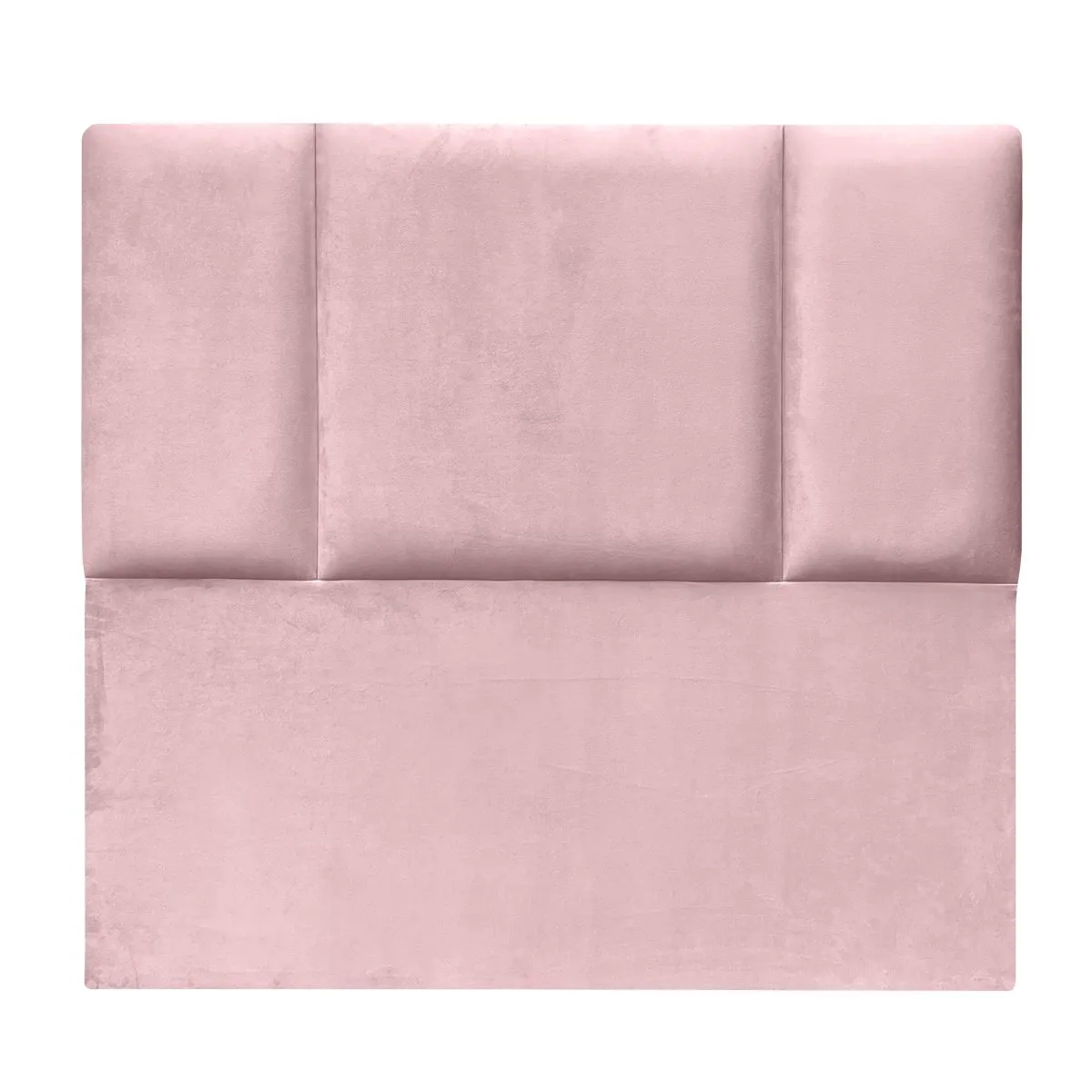 ESPACIO HOGAR - Respaldo de Cama Block Felpa Rosado Claro - King