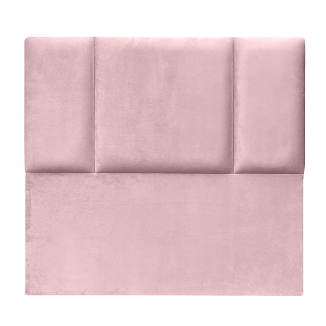 ESPACIO HOGAR - Respaldo de Cama Block Felpa Rosado Claro - King