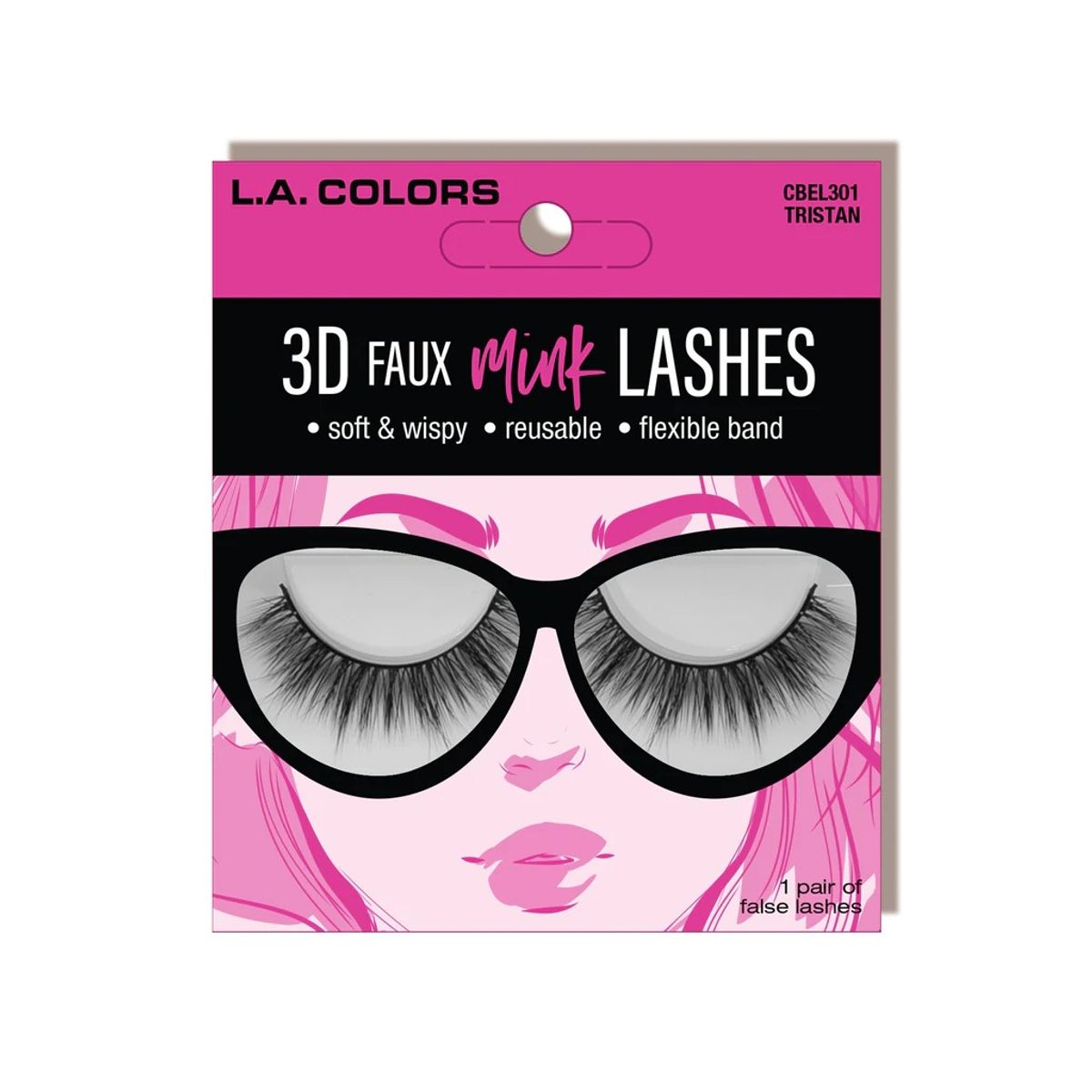 GENERICO - LA COLORS PESTAÑAS POSTIZAS 3D FAUX MINK LASHES TRISTAN
