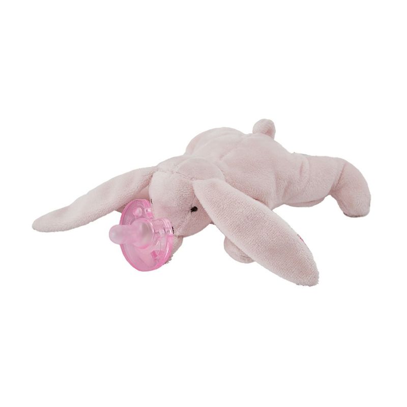 BILBOLA - Sujetador de chupete en forma de conejo color Rosado
