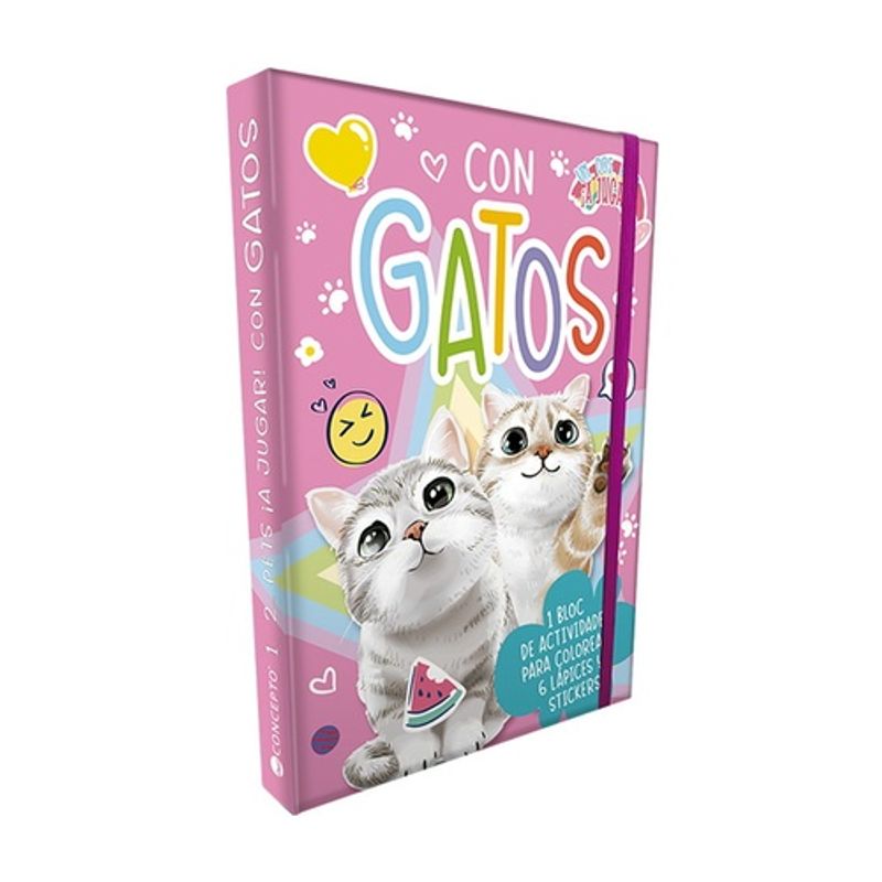 ANTARTICA LIBROS - ¡A Jugar! Con Gatos. 1, 2 Pets