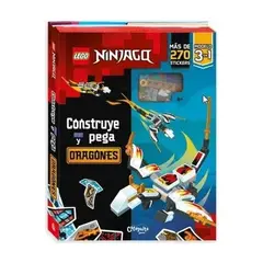 ANTARTICA LIBROS - LEGO NINJAGO CONSTRUYE Y PEGA: DRAGONES