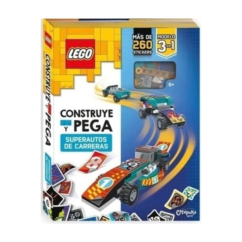 ANTARTICA LIBROS - Lego Construye Y Pega Super Autos De Carreras