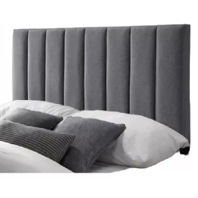 GENERICO - Respaldo tubular AL PISO LINO GRIS OSCURO 1.5 plazas