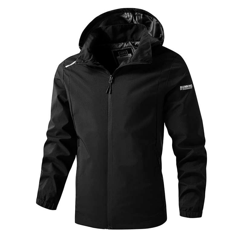 KNOWMLAB - Chaqueta Casual Hombre Con Sombrero Negro
